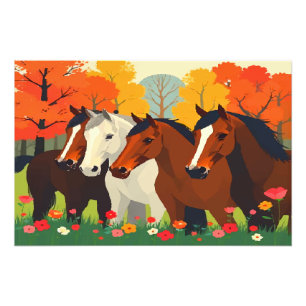 IMPRESSION PHOTO CHEVAUX-FAMILLE.