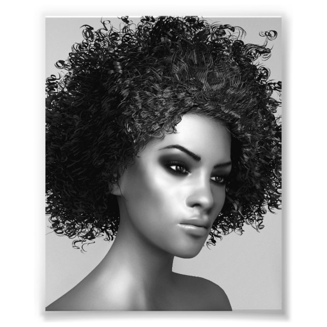 Impression Photo Cheveux Afro (Devant)