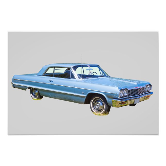 Impression Photo Chevrolet Impala 1964 Antique Car (Devant)