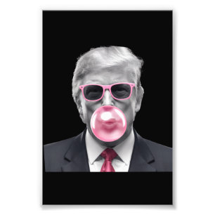 Impression Photo Chewing-Gum Trump Donald Trump 2024 Votez pour Tru