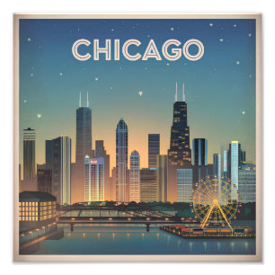 Impression Photo Chicago USA vintage