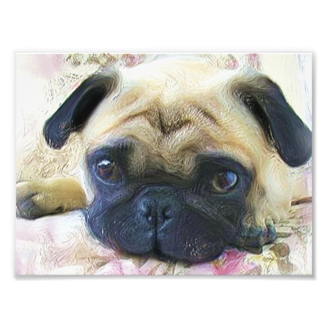 Impression Photo chien carlin (Devant)