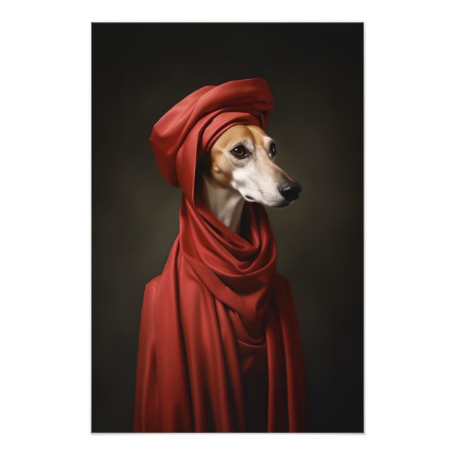 Impression Photo Chien Lady Saluki (Devant)