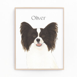 Impression Photo Chien noir et blanc réversible personnalisé