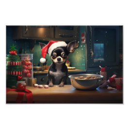 Impression Photo Chihuahua Christmas Cookies Holiday