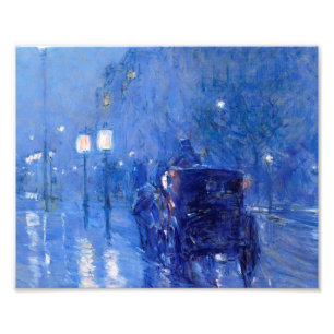 Impression Photo Childe Hassam - minuit pluvieux