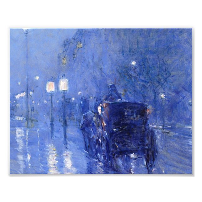 Impression Photo Childe Hassam - Rainy Midnight (Devant)