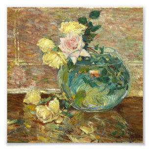 Impression Photo Childe Hassam - Roses dans un vase