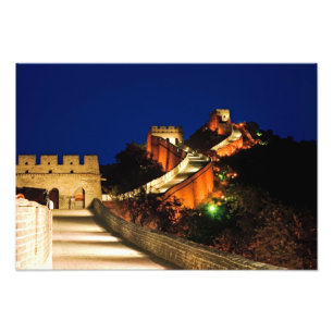 Impression Photo Chine, Badaling, Grande Muraille, vue de