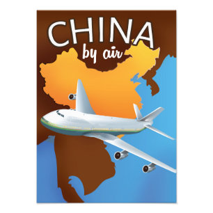 Impression Photo Chine Par affiche de voyage aérien