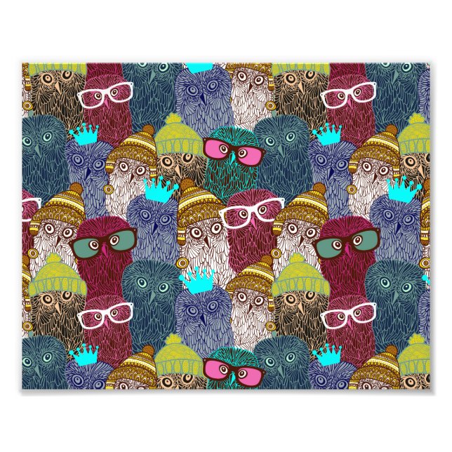 Impression Photo Chouette dans la couronne (Devant)