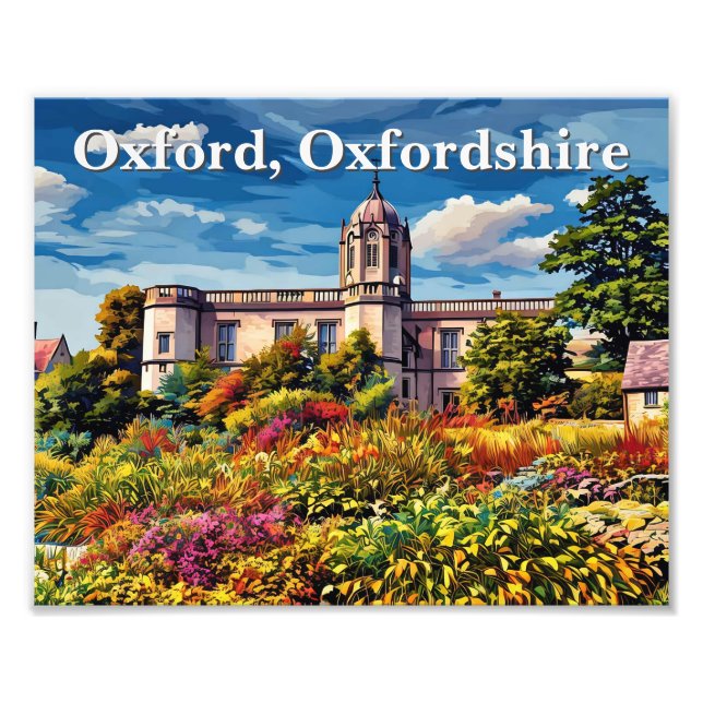 Impression Photo Christ Church Memorial Garden, Oxford Painting (Devant)