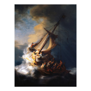 Impression Photo Christ dans la tempête sur la mer de Galilée