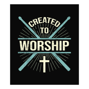 Impression Photo Christian Worship Band Créé Pour Adorer Drummer