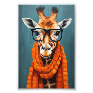Impression Photo Chute Giraffe Fashionista