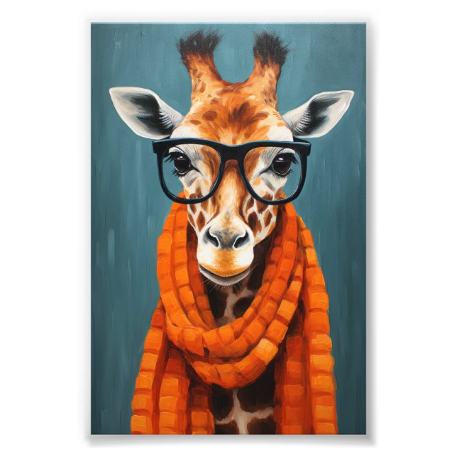 Impression Photo Chute Giraffe Fashionista (Devant)