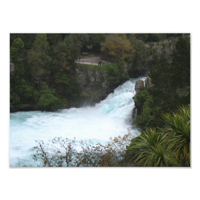 Impression Photo Chutes Huka près du lac Taupo, Nouvelle-Zélande (Devant)