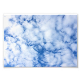 Impression Photo ciel bleu et nuages