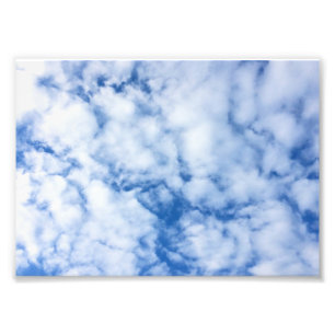 Impression Photo ciel bleu et nuages