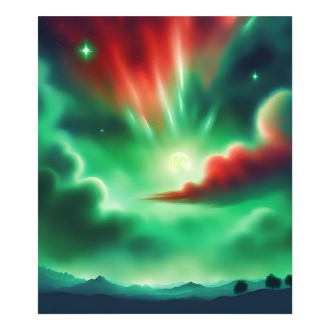 Impression Photo ciel vert (Devant)