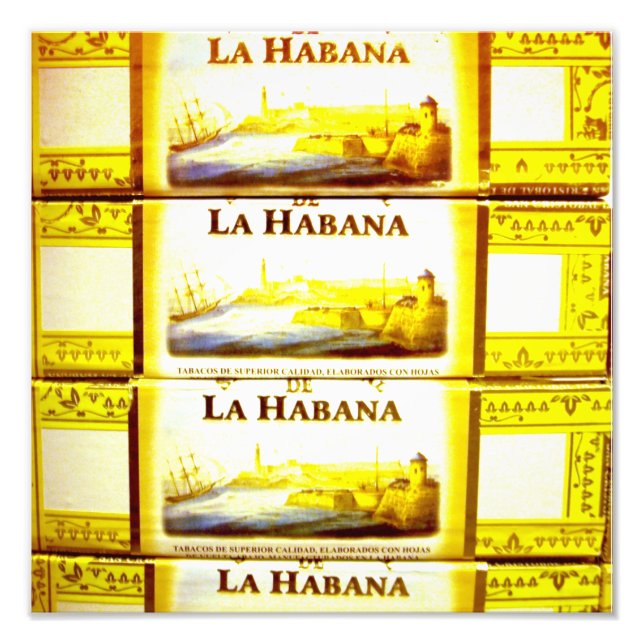 Impression Photo Cigares cubains | La Habana | Imprimer (Devant)