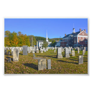 Impression Photo Cimetière Old Yard, Stowe, Vermont