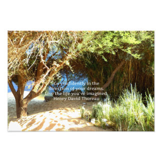Impression Photo Citation du rêve motivationnel Henry David Thoreau