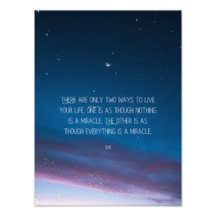 Impression Photo Citation Inspirante de Rumi sur les Étoiles