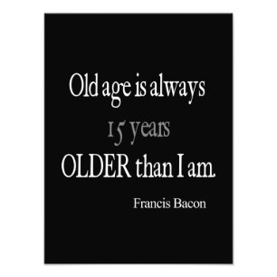 Impression Photo Citation inspirée vintage de vieillesse de Franci