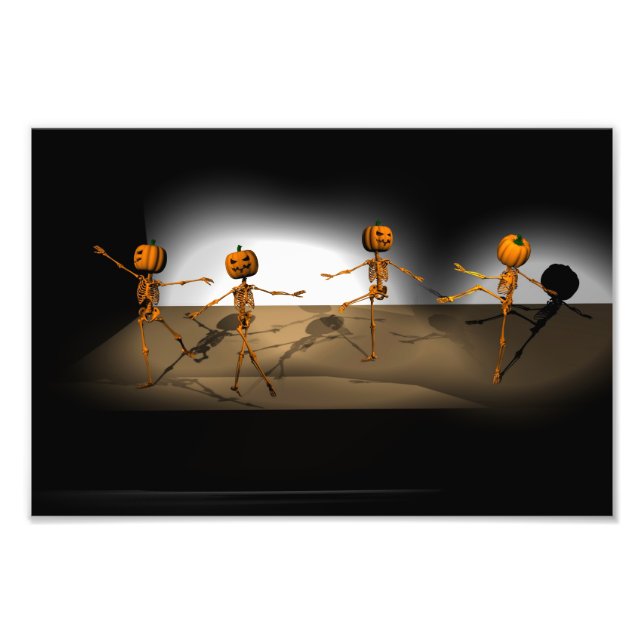 Impression Photo Citrouilles de danse de ballet d'Halloween (Devant)