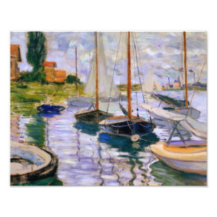 Impression Photo Claude Monet - Bateaux à voile sur la Seine