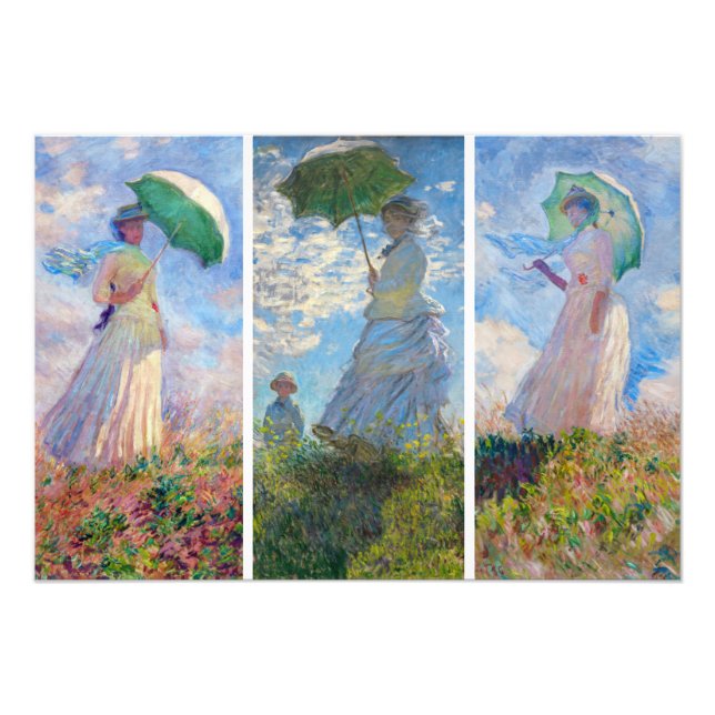 Impression Photo Claude Monet - Femme avec série Parasol (Devant)