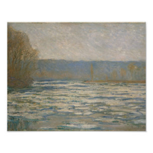 Impression Photo Claude Monet - glace se cassant sur la Seine