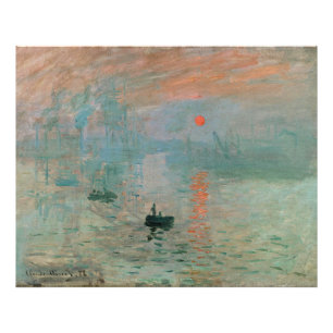 Impression Photo Claude Monet - Impressionnisme, Lever de soleil,