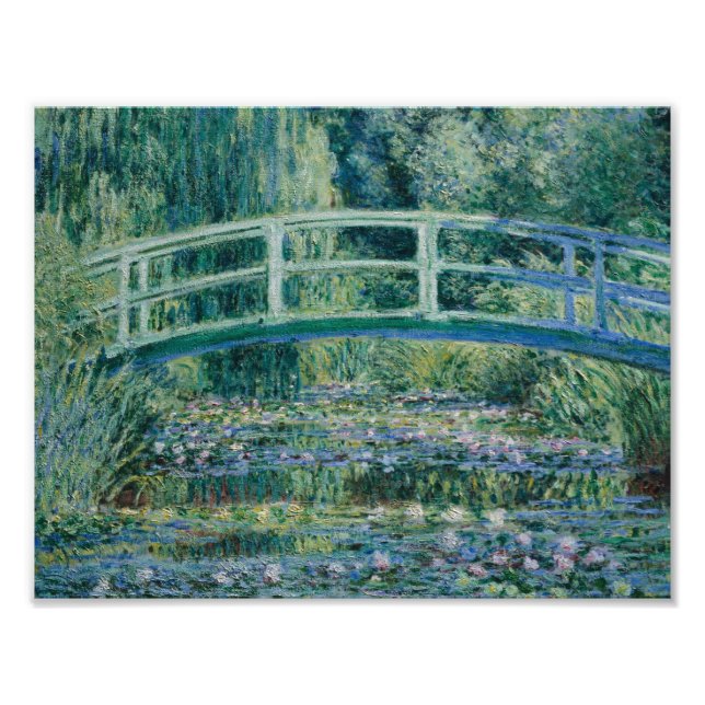 Impression Photo Claude Monet - Water Lilies et pont japonais (Devant)