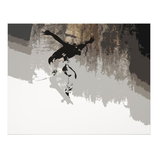 Impression Photo Cliff Jumping - Skateboarder (Devant)
