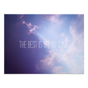 Impression Photo Clouds Sky Guillemet inspirant Texte personnalisé 