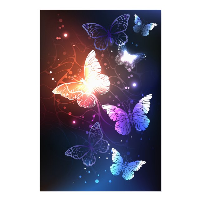 Impression Photo Clowing Night Butterflies (Devant)