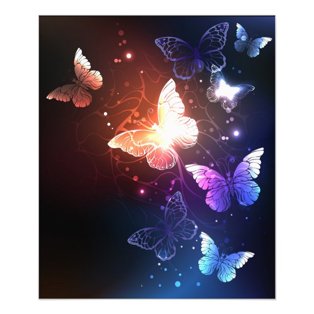 Impression Photo Clowing Night Butterflies (Devant)