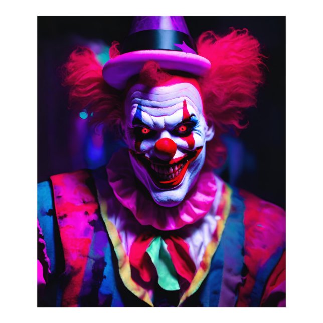 Impression Photo clown effrayant (Devant)