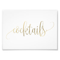 Cocktails Signer Choisissez Votre Taille - Faux Go