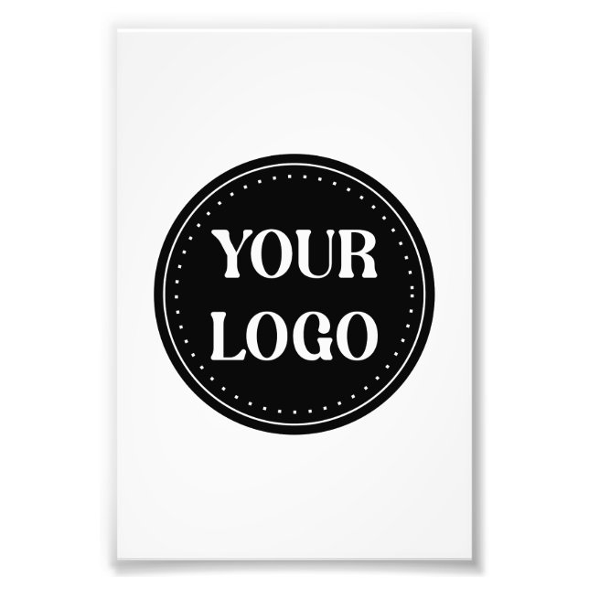 Impression Photo Code QR noir élégant et élégant (Devant)