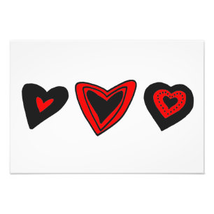 Impression Photo Coeurs rouges, Amour, Romance, Saint Valentin