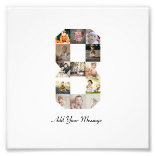 Impression Photo Collage de photos noir et blanc numéro 8