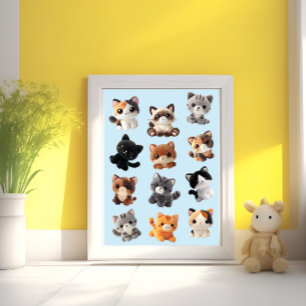 Impression Photo Collection de jouets peluche pour chat