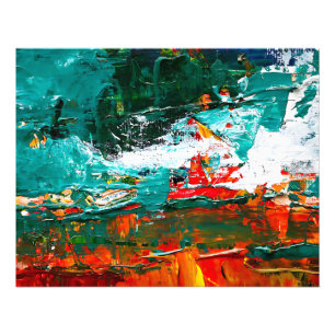 Impression Photo Collision Tropicale Abstraite