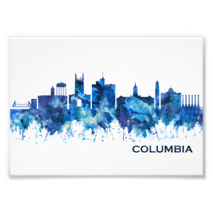 Impression Photo Columbia Skyline Blue