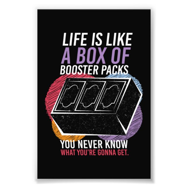 Impression Photo Comme Une Boîte De Booster Packs Trading Card (Devant)