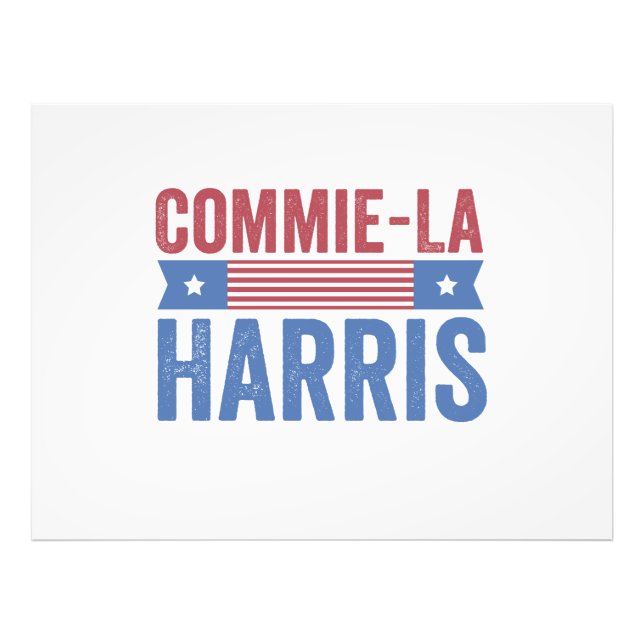 Impression Photo Commie-La Harris 2024 Funny Anti Kamala Harris (Devant)