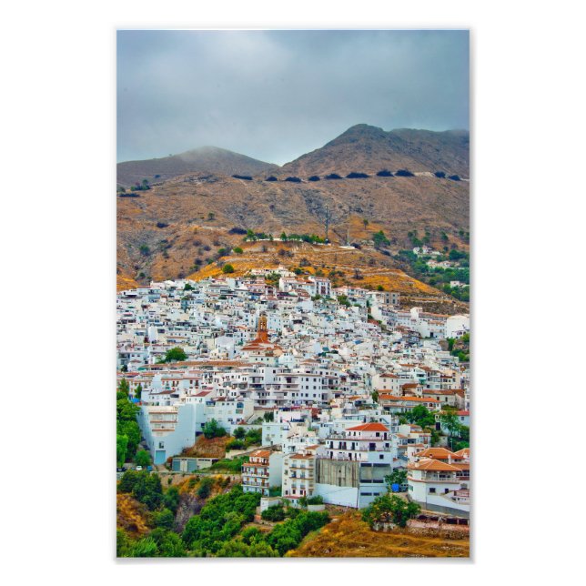 Impression Photo Competa Costa Del Sol Andalucia Espagne (Devant)